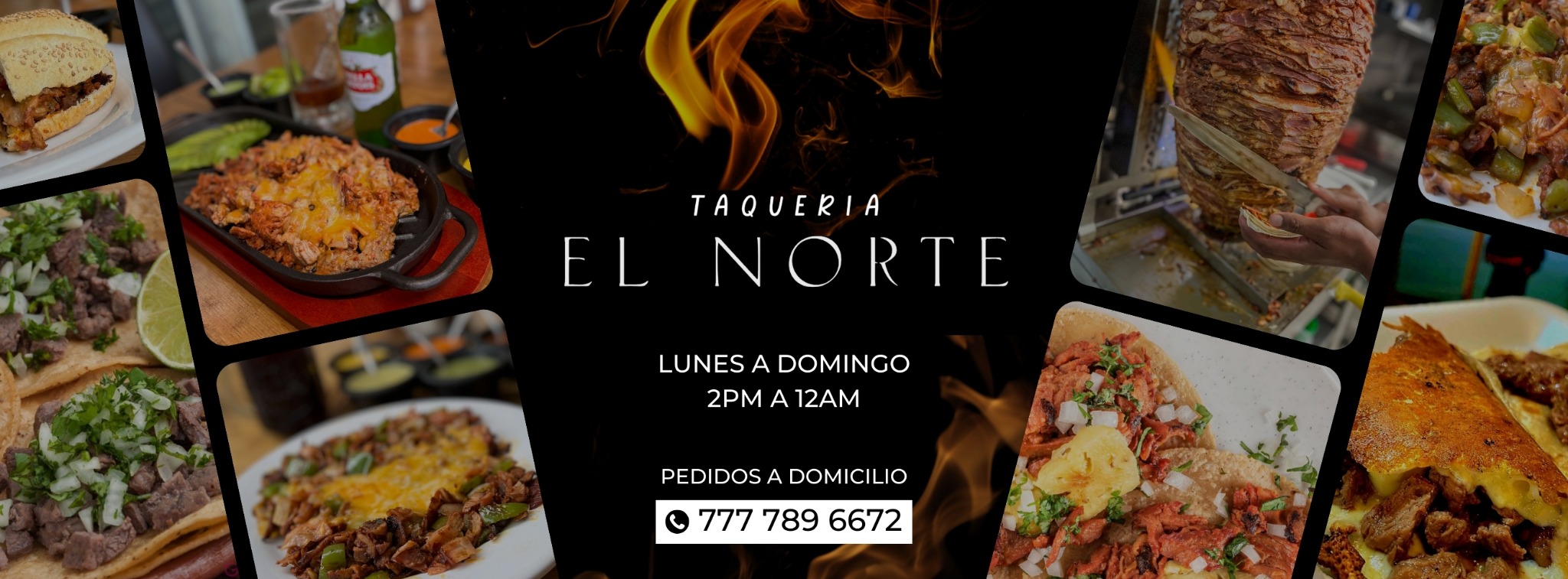Tacos al pastor de Taquería El Norte